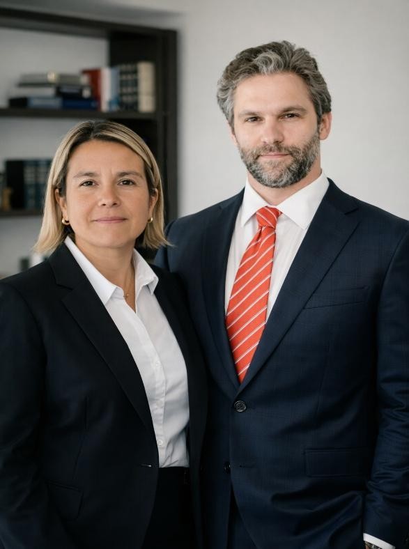 Yasna Mora y Javier Goñi, abogados de Goñi & Asociados